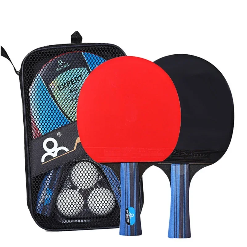 Glue Reverse Suit Table Training Table Tennis Racket Three Balls Rackets Racket Beginner Tennis Two Double-sided Student
Glue Reverse Suit Table Training Table Tennis Racket Three Balls Rackets Racket Beginner Tennis Two Double-sided Student