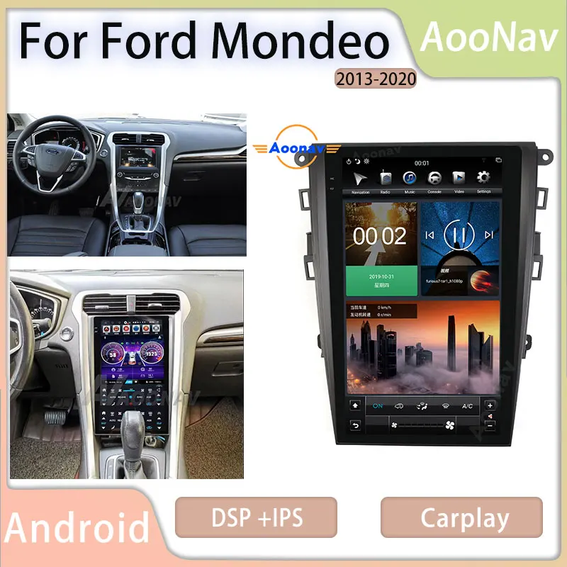Автомобильный радиоприемник на Android для Ford Mondeo 2013-2020, стереоприемник в стиле Тесла с GPS-навигацией, головное устройство, мультимедийный плее...
Автомобильный радиоприемник на Android для Ford Mondeo 2013-2020, стереоприемник в стиле Тесла с GPS-навигацией, головное устройство, мультимедийный плее...