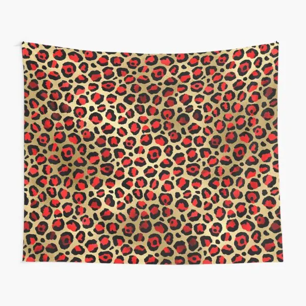 Покрывало фоновый гобелен с красным леопардовым принтом золотого цвета для украшения дома, подвесное одеяло для йоги, путешествий, полотен... 
Покрывало фоновый гобелен с красным леопардовым принтом золотого цвета для украшения дома, подвесное одеяло для йоги, путешествий, полотен...