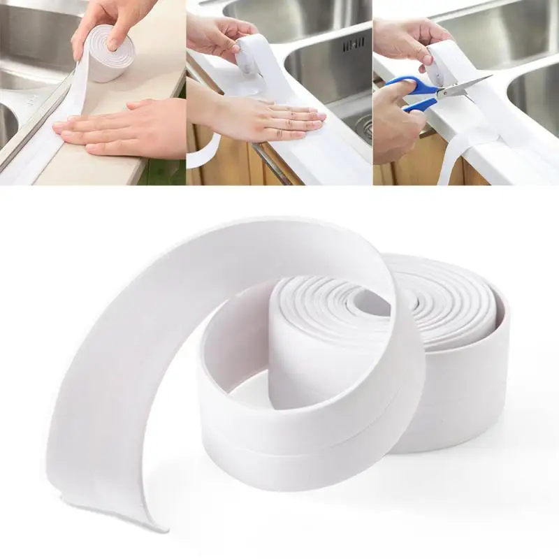 PVC Waterproof Wall Sticker Self Adhesive Sink Stove Crack Strip Kitchen Bathroom Bathtub Corner Sealant Waterproof Tape
PVC Waterproof Wall Sticker Self Adhesive Sink Stove Crack Strip Kitchen Bathroom Bathtub Corner Sealant Waterproof Tape