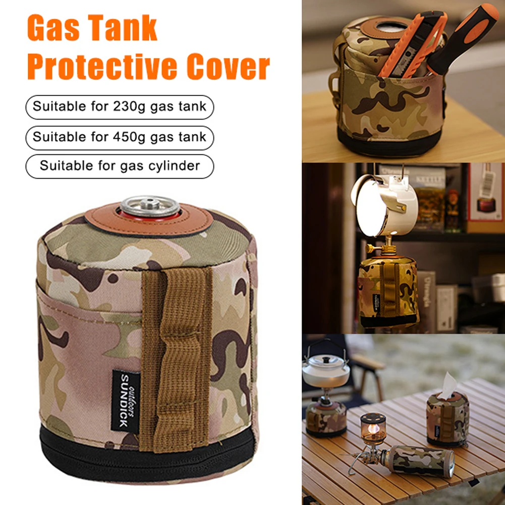 Outdoor Camping Gas Tank Protective Cover Gas Tank Case Air Bottle Sleeve With Side Pocket Gas Canister Practical Accessories
Outdoor Camping Gas Tank Protective Cover Gas Tank Case Air Bottle Sleeve With Side Pocket Gas Canister Practical Accessories