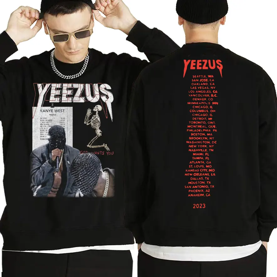 Hot New Rapper Life of Donda Kanye West God Wants You Men Women Hip Hop Pullover Sweatshirt Skeleton Skull Graphic Sweatshirts
Hot New Rapper Life of Donda Kanye West God Wants You Men Women Hip Hop Pullover Sweatshirt Skeleton Skull Graphic Sweatshirts