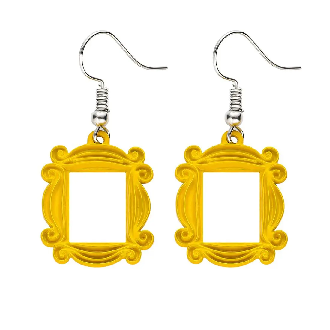 Friends TV Show Earrings for Women Peephole Frame Yellow Acrylic Resin Drop Earring Trendy Classic Jewelry Best Friend Gifts
Friends TV Show Earrings for Women Peephole Frame Yellow Acrylic Resin Drop Earring Trendy Classic Jewelry Best Friend Gifts