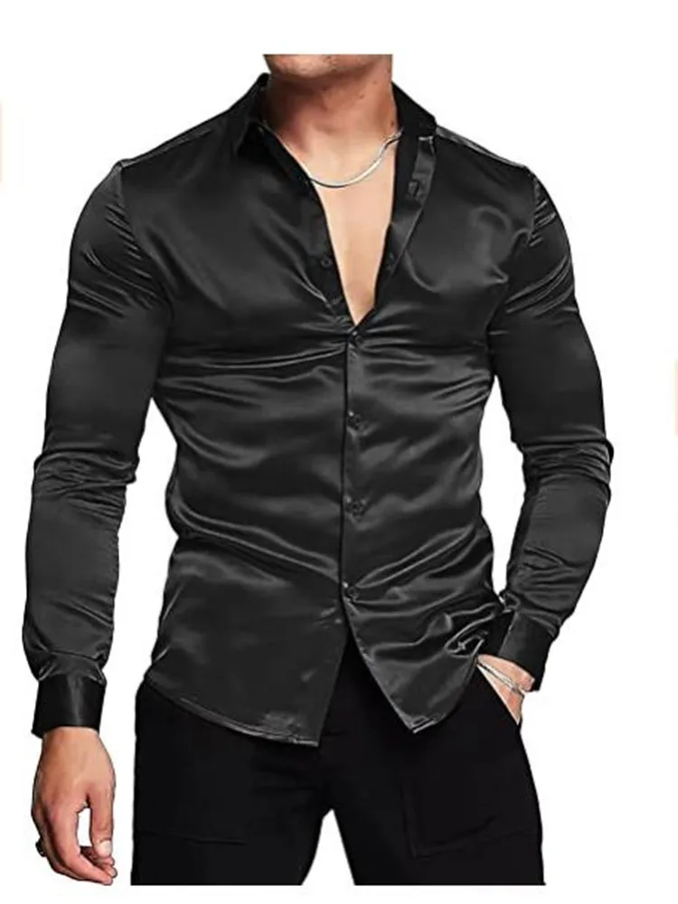 Deluxe solid color bright side Men Fashion Shirts Turn-down Collar Buttoned Shirt Casual Long Sleeve Tops US S-3XL
Deluxe solid color bright side Men Fashion Shirts Turn-down Collar Buttoned Shirt Casual Long Sleeve Tops US S-3XL