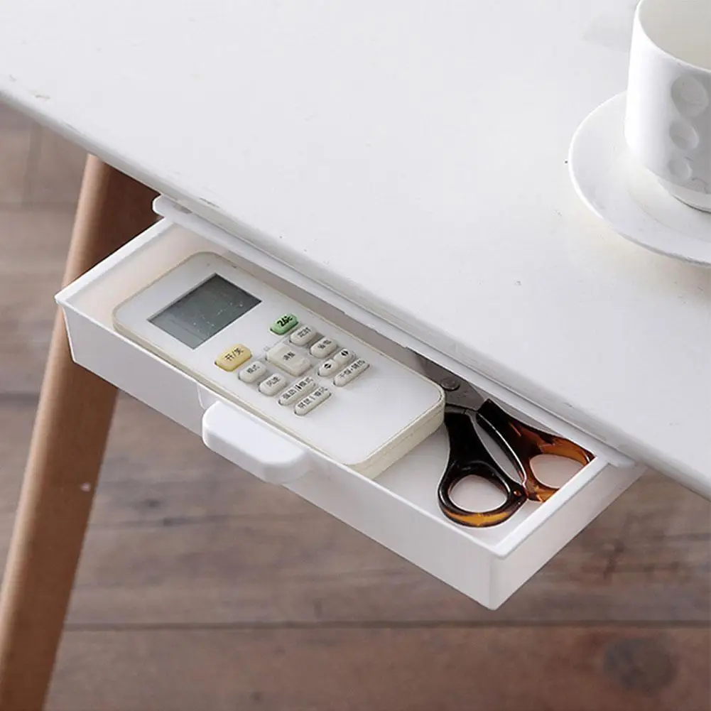 Self-Adhesive Under Desk Drawer Hidden Storage Box Makeup Organizer Self Stick School Stationery Case Pencil Tray Pen Holder
Self-Adhesive Under Desk Drawer Hidden Storage Box Makeup Organizer Self Stick School Stationery Case Pencil Tray Pen Holder