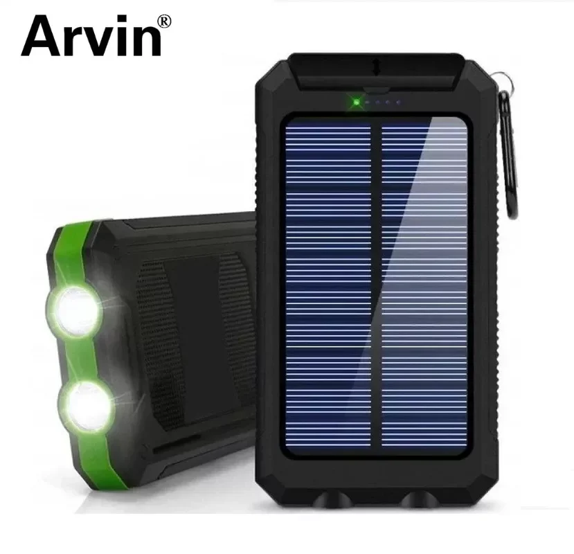 Solar 30000mAh Power Bank Dual USB powerbank Waterproof Battery External Portable Charging with LED Light 2USB powerbank
Solar 30000mAh Power Bank Dual USB powerbank Waterproof Battery External Portable Charging with LED Light 2USB powerbank