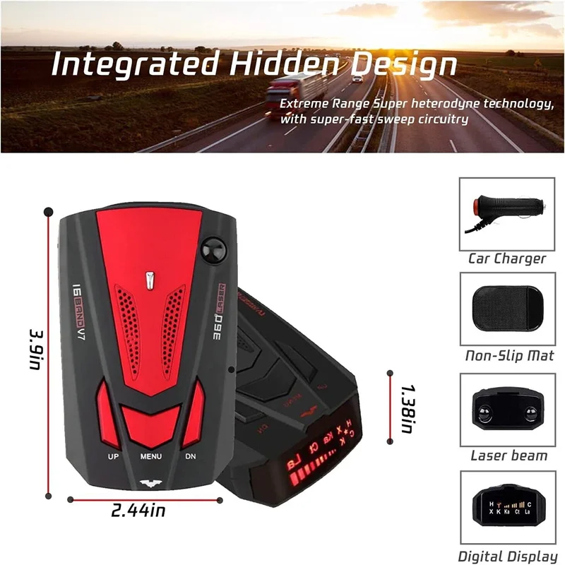 Radar Detector for Cars Radar Detector for Cars with Voice Prompt Speed Vehicle Speed Alarm System 12v Electronic Dog Detector
Radar Detector for Cars Radar Detector for Cars with Voice Prompt Speed Vehicle Speed Alarm System 12v Electronic Dog Detector