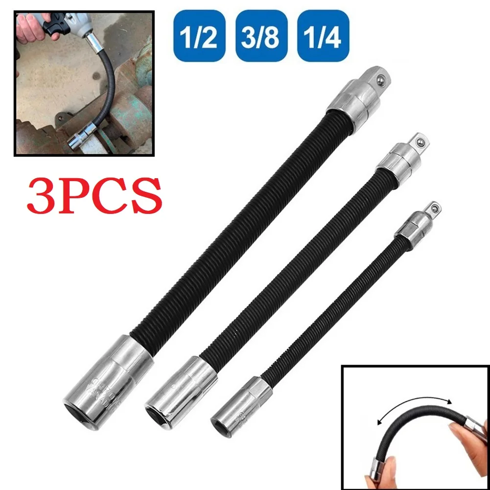 1/4" 3/8" 1/2" Drive Flexible Long Torque Socket Extension Bar Rod Adapter Ratchet Wrench Metal Shaft Conversion Head Hand Tool
1/4" 3/8" 1/2" Drive Flexible Long Torque Socket Extension Bar Rod Adapter Ratchet Wrench Metal Shaft Conversion Head Hand Tool