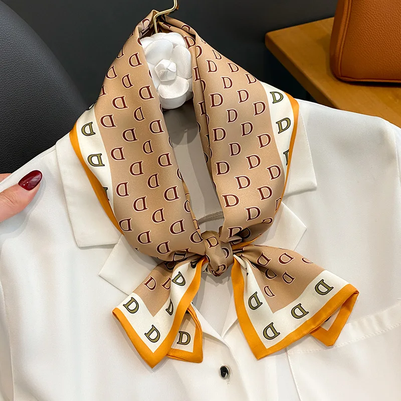 Luxury Brand Silk Satin Ribbon Design Horse Print Neckerchief Scarf Women 2022 New Hair Hand Wrist Foualrd Echarpe Bandana
Luxury Brand Silk Satin Ribbon Design Horse Print Neckerchief Scarf Women 2022 New Hair Hand Wrist Foualrd Echarpe Bandana