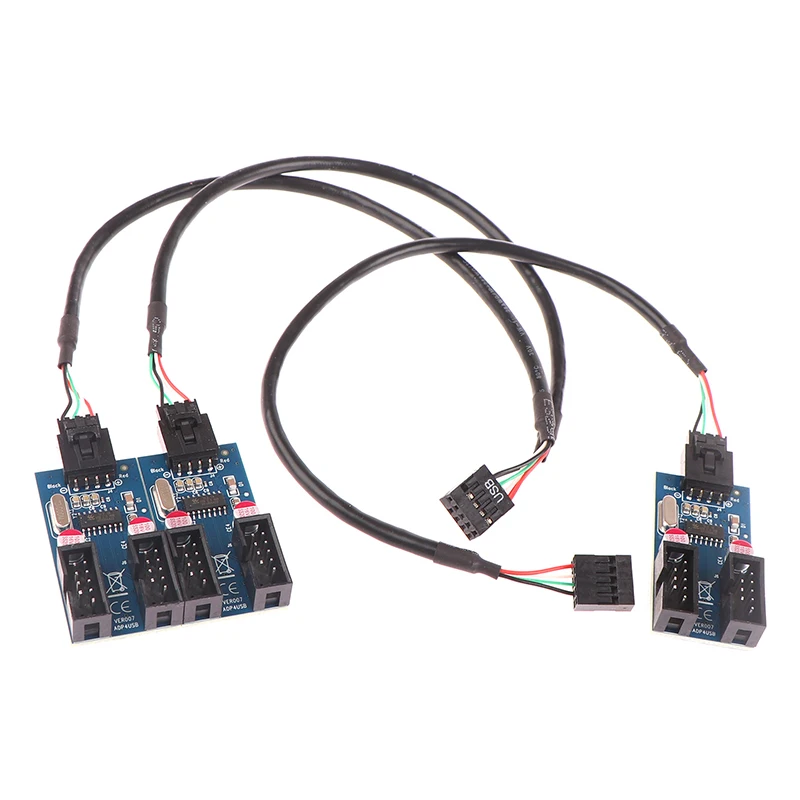 High Quality USB 9pin Expansion Card Male 1 To 2/4 Female Extension Cable Adapter Circuit Board 2.0 Hub For Desktop Motherboard
High Quality USB 9pin Expansion Card Male 1 To 2/4 Female Extension Cable Adapter Circuit Board 2.0 Hub For Desktop Motherboard