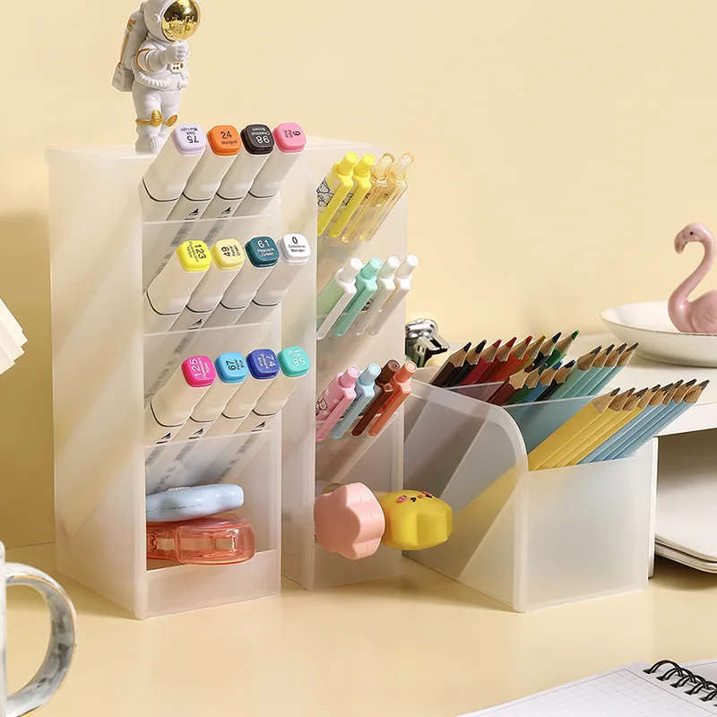 Student Multi-functional Four Grid Pen Holder Obliquely Inserted Desktop Storage Personality Simple Transparent Pen Barrel
Student Multi-functional Four Grid Pen Holder Obliquely Inserted Desktop Storage Personality Simple Transparent Pen Barrel