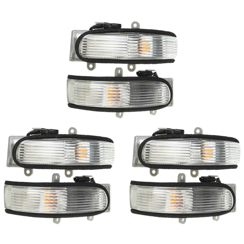 6Pcs Rearview Mirror Turn Signal Light Lamp For Toyota Camry 2006-2011 Vios 2008-2012 Corolla 2008 2009 81730-06060
6Pcs Rearview Mirror Turn Signal Light Lamp For Toyota Camry 2006-2011 Vios 2008-2012 Corolla 2008 2009 81730-06060