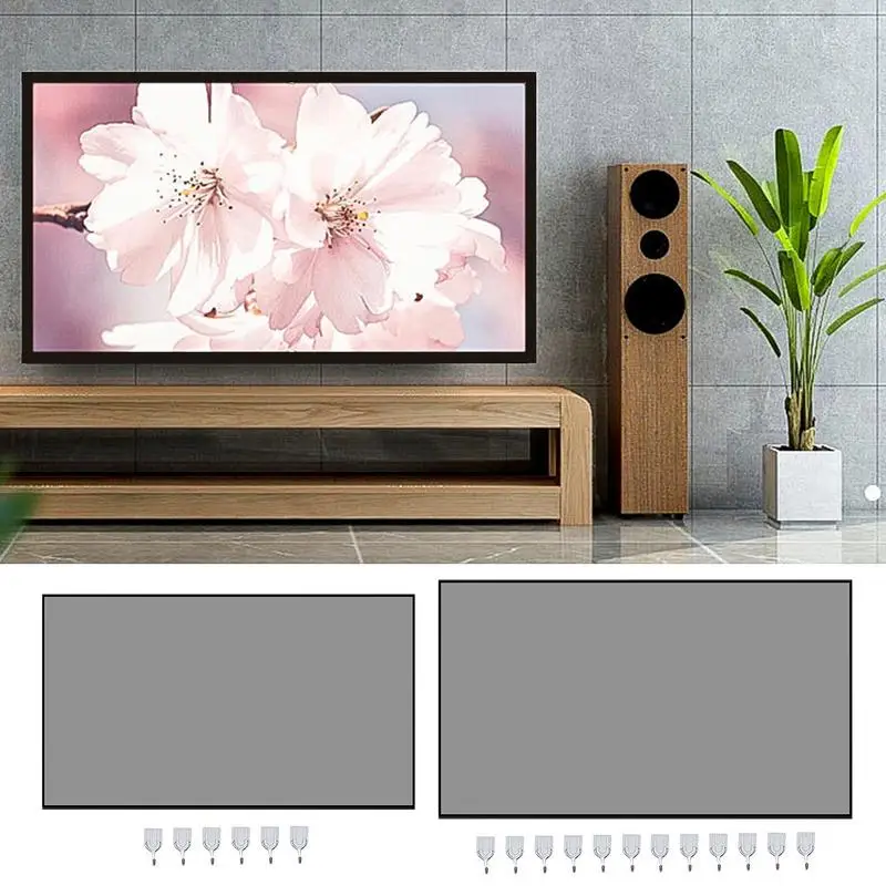 Projector Screen Anti-Light Curtain 16:9 Foldable Wall Mounted Polyester Material Easy To Install For Home Theater Movies
Projector Screen Anti-Light Curtain 16:9 Foldable Wall Mounted Polyester Material Easy To Install For Home Theater Movies
