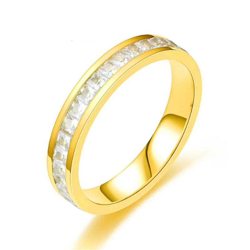 316L Stainless Crystal Ring Popular With Square Zircon Titanium Steel Ring Fashion Jewelry
316L Stainless Crystal Ring Popular With Square Zircon Titanium Steel Ring Fashion Jewelry