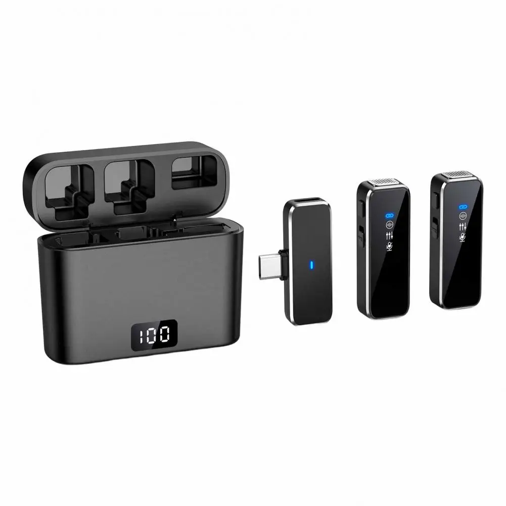 Lightweight 1 Set Portable Small Lapel Microphone Mini Recording Microphone Automatic Pairing for Live Show
Lightweight 1 Set Portable Small Lapel Microphone Mini Recording Microphone Automatic Pairing for Live Show