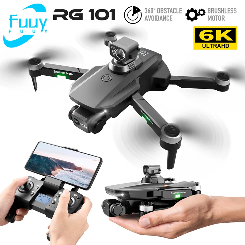 Новый Дрон RG101 Max для обхода препятствий, профессиональная двойная камера GPS, 6K, бесщеточный двигатель, детская игрушка 
Новый Дрон RG101 Max для обхода препятствий, профессиональная двойная камера GPS, 6K, бесщеточный двигатель, детская игрушка