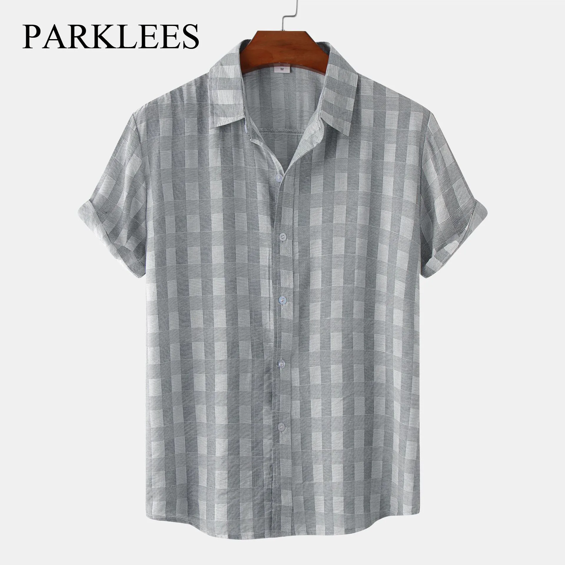 Parklees мужские серые клетчатые Гавайские рубашки Летние Повседневные Дышащие хлопковые рубашки с коротким рукавом на пуговицах Aloha пляжная о...
Parklees мужские серые клетчатые Гавайские рубашки Летние Повседневные Дышащие хлопковые рубашки с коротким рукавом на пуговицах Aloha пляжная о...
