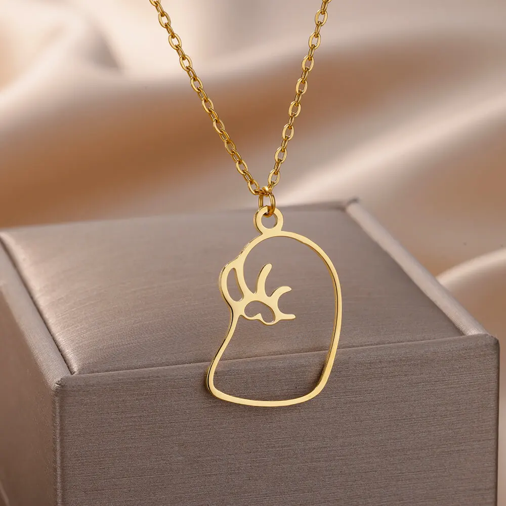 Cute Fist Cat Paw Pendant Necklace For Women Gold Plated Stainless Steel Animal Necklaces 2023 Trend Aesthetic Jewelry Collares
Cute Fist Cat Paw Pendant Necklace For Women Gold Plated Stainless Steel Animal Necklaces 2023 Trend Aesthetic Jewelry Collares