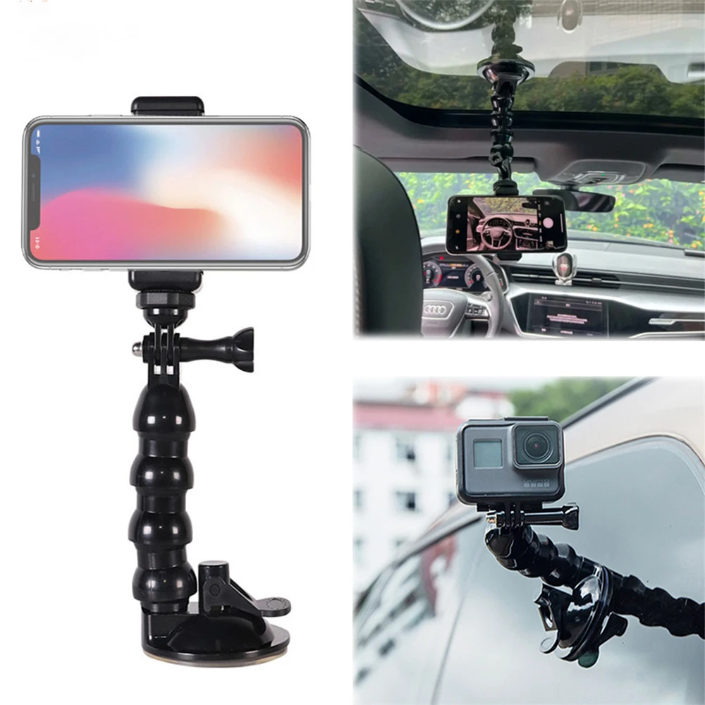 Универсальный Автомобильный кронштейн на присоске на лобовое стекло для GoPro hero 11 10 9 8, крепление для смартфона, аксессуары для экшн-камеры
Универсальный Автомобильный кронштейн на присоске на лобовое стекло для GoPro hero 11 10 9 8, крепление для смартфона, аксессуары для экшн-камеры
