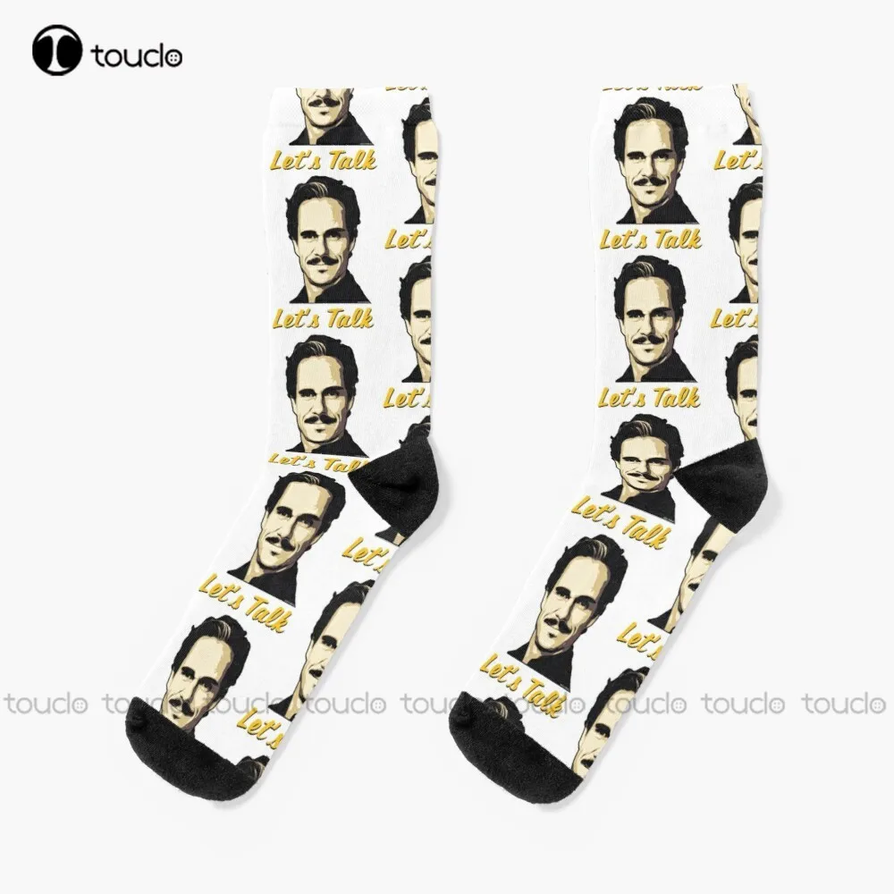 

Better Call Saul "Let'S Talk " Lalo Salamanca (Yellow Version) Socks Thin Socks Women Unisex Adult Creative Funny Socks New Art