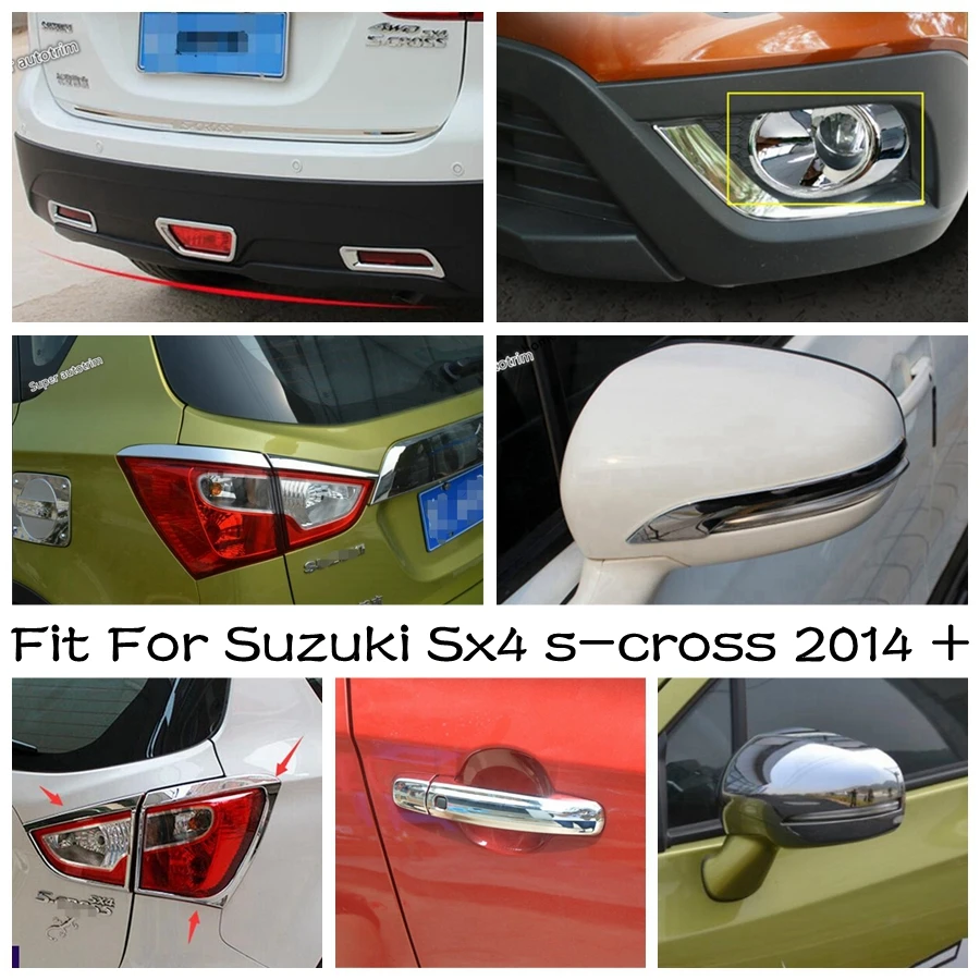 Chrome Exterior Rear Fog / Brake Lamps Eyebrow / Window Wiper / Rearview Mirror Cover Trim For Suzuki Sx4 s-cross 2014 - 2021
Chrome Exterior Rear Fog / Brake Lamps Eyebrow / Window Wiper / Rearview Mirror Cover Trim For Suzuki Sx4 s-cross 2014 - 2021