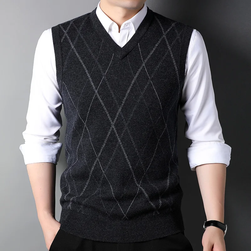 MACROSE мужской свитер, жилет с V-образным вырезом, без рукавов, вязаный женский пуловер с специально разработанным саржевым узором, топы 
MACROSE мужской свитер, жилет с V-образным вырезом, без рукавов, вязаный женский пуловер с специально разработанным саржевым узором, топы