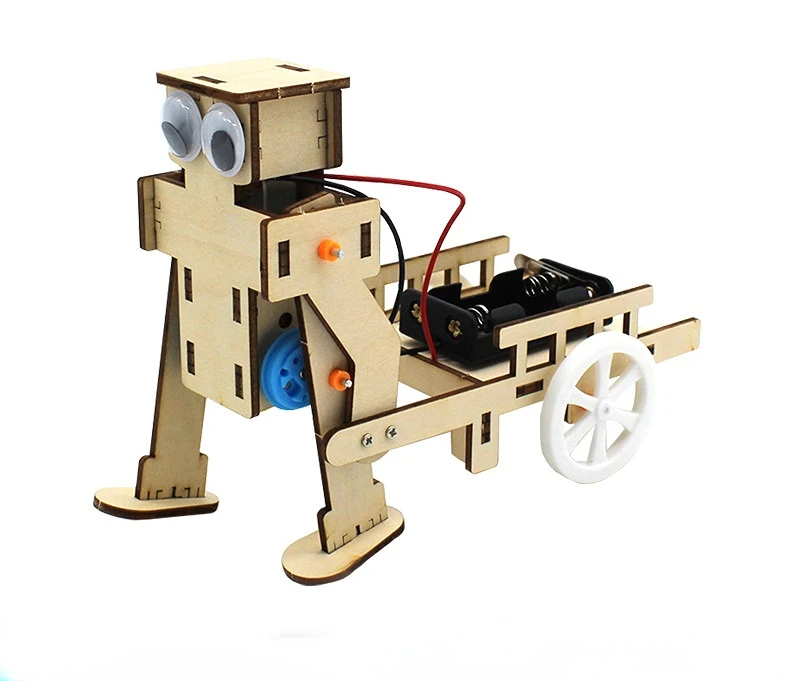 

Робот-тележка-тянущий материал для самостоятельной сборки, технология для сборки тележки-тянущий робот для детей, научный ручной экспериме...