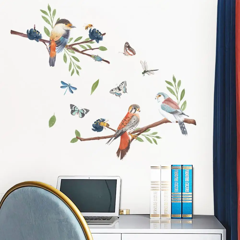 PVC Decals 2 Sheets/Set Fancy Delicate Flexible Attractive Plant Birds Wall Art Murals for Dorm
PVC Decals 2 Sheets/Set Fancy Delicate Flexible Attractive Plant Birds Wall Art Murals for Dorm