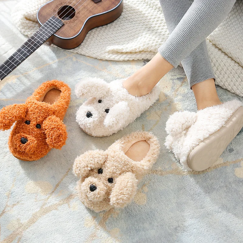 Cartoon Dog Slippers Women Shoes Winter Warm Soft Plush Shoes Men Couples Slippers For Home Indoor Bedroom Slip On Fur Slides
Cartoon Dog Slippers Women Shoes Winter Warm Soft Plush Shoes Men Couples Slippers For Home Indoor Bedroom Slip On Fur Slides