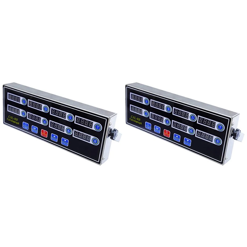 2X Commercial 8 Channels Digital Kitchen Timer, Stainless Steel Calculagraph Timer With Alarm , Clock Reminder,EU Plug
2X Commercial 8 Channels Digital Kitchen Timer, Stainless Steel Calculagraph Timer With Alarm , Clock Reminder,EU Plug