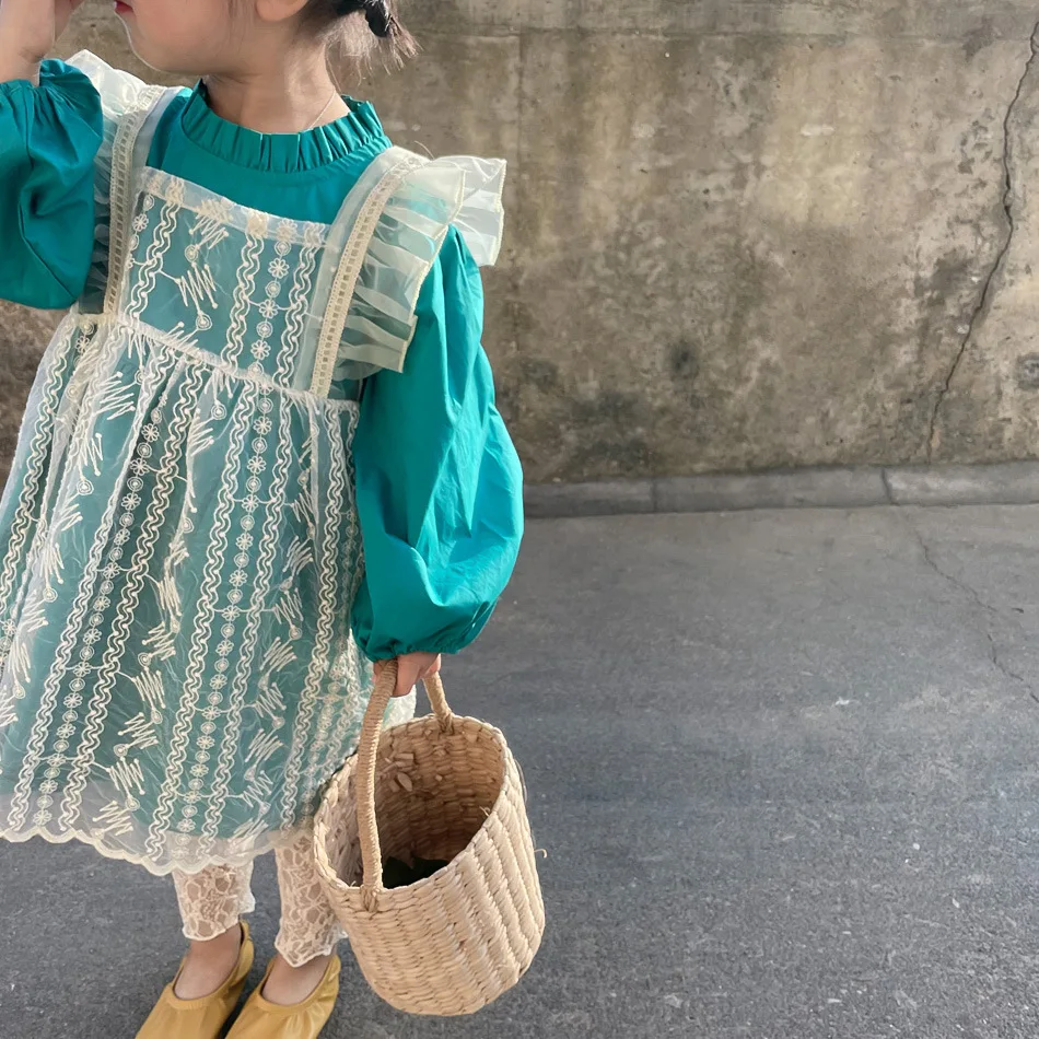 Princess Girls Spring Korean Dress Girl Baby Hollow Lace Two-piece Children's Princess Dress Puff Sleeve Shirt Lace Skirt
Princess Girls Spring Korean Dress Girl Baby Hollow Lace Two-piece Children's Princess Dress Puff Sleeve Shirt Lace Skirt