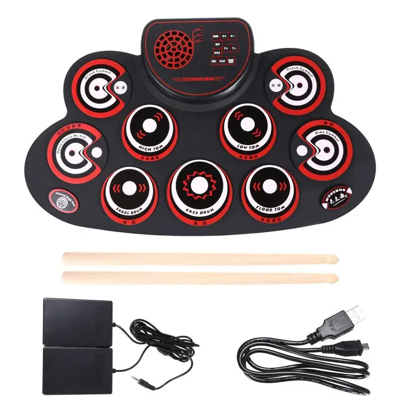 1 Set Electronic Drum Set Practical Useful Kids Drum Set Musical Instrument Rechargeable Drum Kit
1 Set Electronic Drum Set Practical Useful Kids Drum Set Musical Instrument Rechargeable Drum Kit