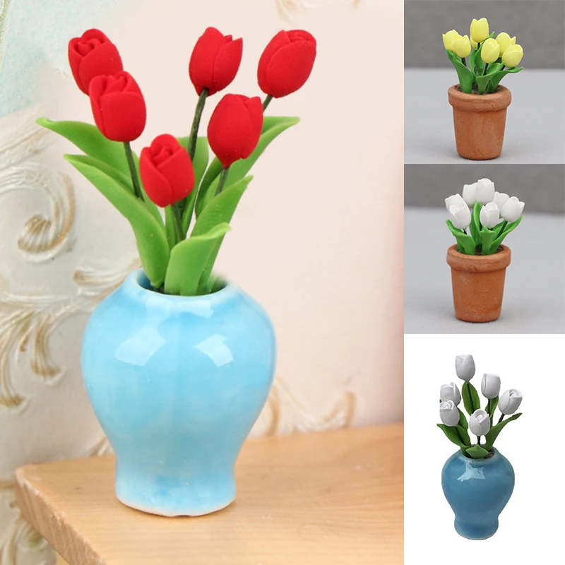 1:12 Dollhouse Miniature Tulip Potted Plant Flower Pot Model Garden Home Decor Toy Doll House Accessories
1:12 Dollhouse Miniature Tulip Potted Plant Flower Pot Model Garden Home Decor Toy Doll House Accessories