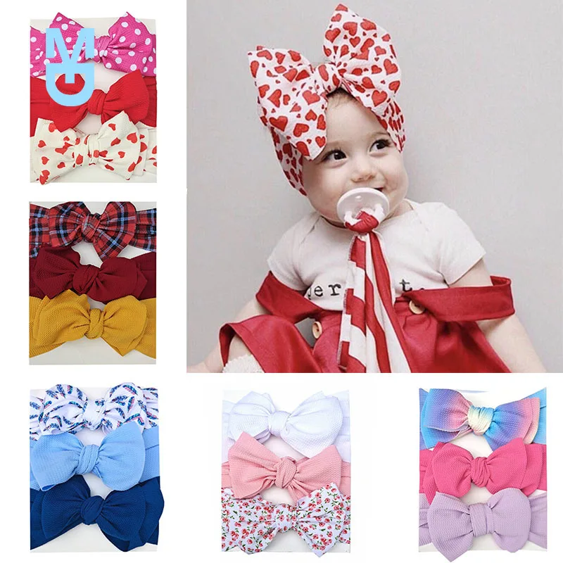 New 3pcs/set Baby Girl Headband Big Bows Nylon Wide Headbands For born Kids Elastic Hair Bands Baby Hair Accessories
New 3pcs/set Baby Girl Headband Big Bows Nylon Wide Headbands For born Kids Elastic Hair Bands Baby Hair Accessories