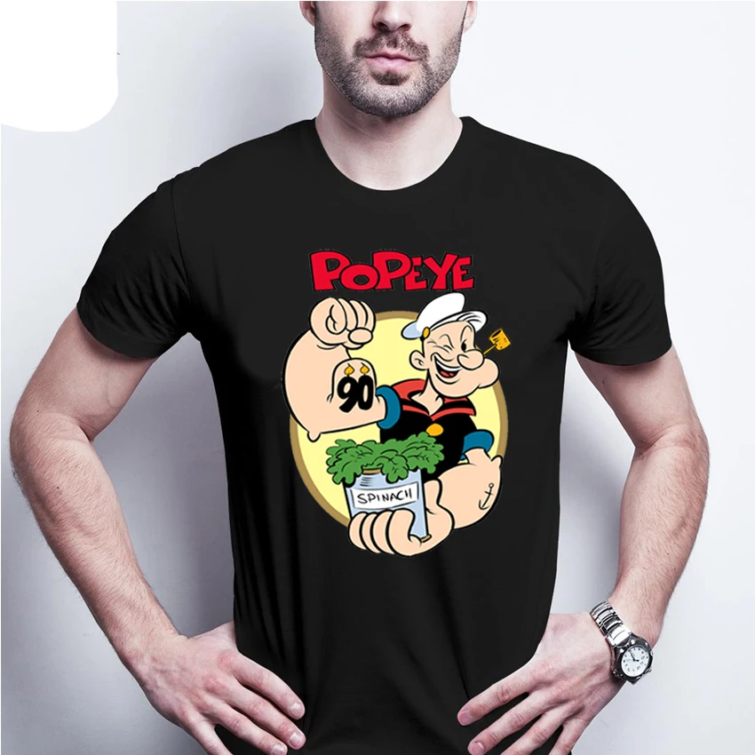Popeye The Sailor Hot Blood Animation Tshirt Spinach Session Special TShirt Men Tops Harajuku Oversized T Shirt Ropa Hombre
Popeye The Sailor Hot Blood Animation Tshirt Spinach Session Special TShirt Men Tops Harajuku Oversized T Shirt Ropa Hombre