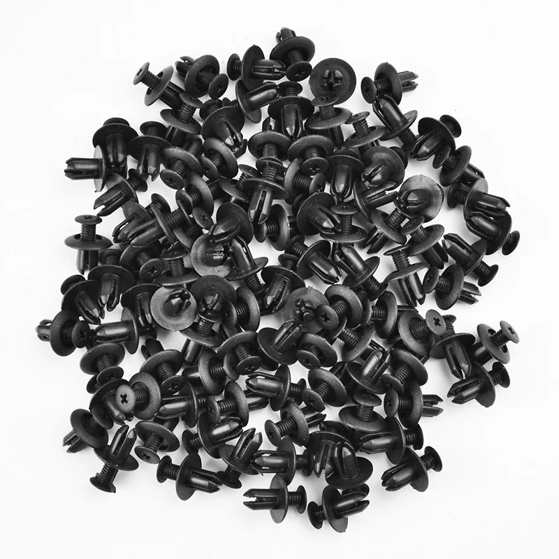 100pcs Fastener clips Hole Door Rivet Plastic Cars Lined Cover Push pins Accessory Bumpers Trims Replacement Black Useful
100pcs Fastener clips Hole Door Rivet Plastic Cars Lined Cover Push pins Accessory Bumpers Trims Replacement Black Useful