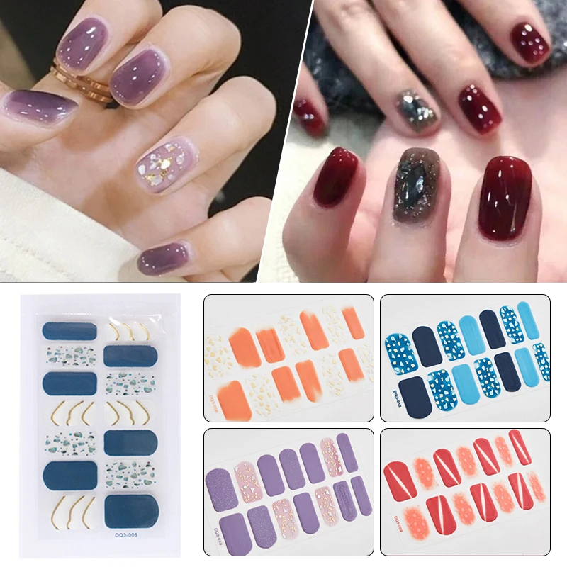 Japanese Fashion Designers Nail Stickers Nail Wraps Full Cover Self-Adhesive 14Tips Flower Waterproof Manicure Nail Art Decor
Japanese Fashion Designers Nail Stickers Nail Wraps Full Cover Self-Adhesive 14Tips Flower Waterproof Manicure Nail Art Decor