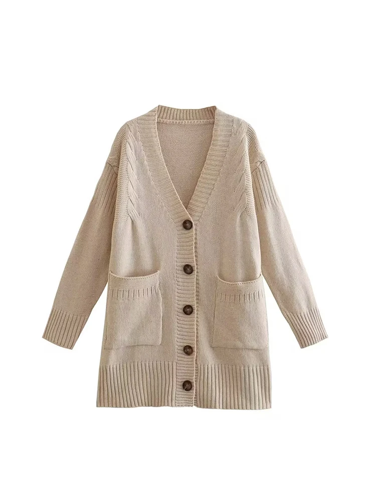 Spring Fall 2022 New Retro Casual Women's Fashionable Elegant Round Neck Knit Loose Button Cardigan Long Sleeve Sweater Coat
Spring Fall 2022 New Retro Casual Women's Fashionable Elegant Round Neck Knit Loose Button Cardigan Long Sleeve Sweater Coat