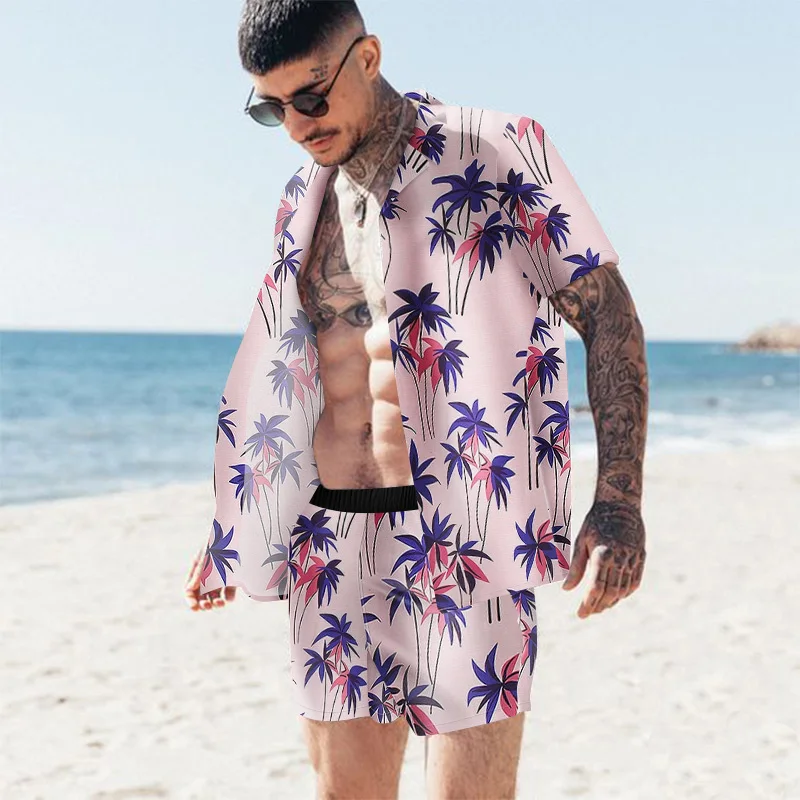 2022 Fashion Hawaiian Print Short Sleeve Shirt Set Men's Beach Coconut Print Shorts Men's Daily Beach Shirt Set Two-piece S-4XL
2022 Fashion Hawaiian Print Short Sleeve Shirt Set Men's Beach Coconut Print Shorts Men's Daily Beach Shirt Set Two-piece S-4XL