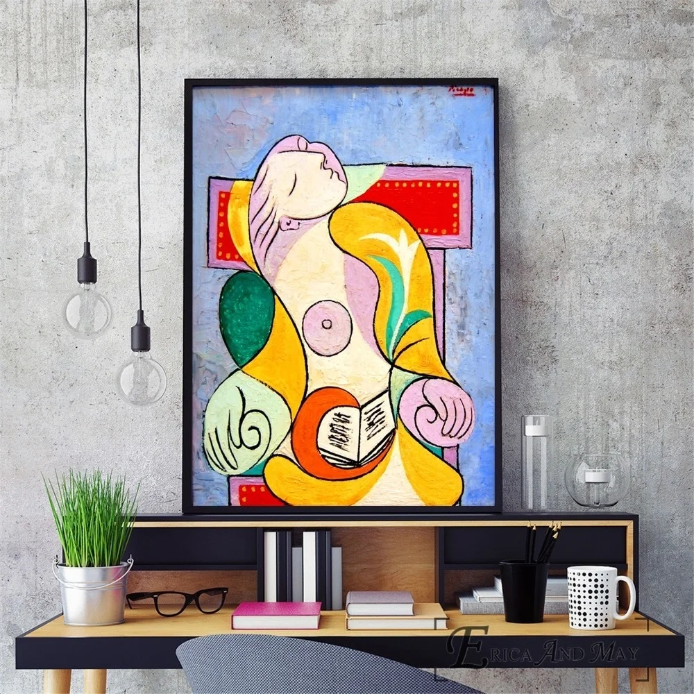 Woman Read Picasso In The Chair Vintage Poster Prints Oil Painting On Canvas Wall Art Murals Pictures For Living Room Decoration
Woman Read Picasso In The Chair Vintage Poster Prints Oil Painting On Canvas Wall Art Murals Pictures For Living Room Decoration
