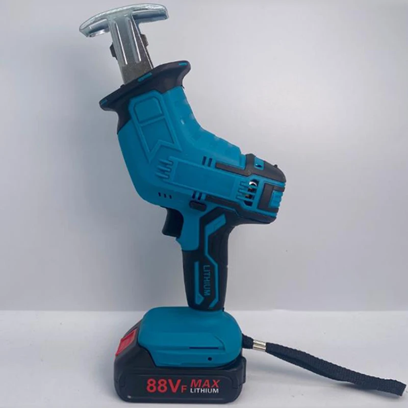 Бытовая ручная электрическая ручная пила, уличная резка, литиевая пила для бензопилы, пила большой емкости с двумя литиевыми батареями 
Бытовая ручная электрическая ручная пила, уличная резка, литиевая пила для бензопилы, пила большой емкости с двумя литиевыми батареями