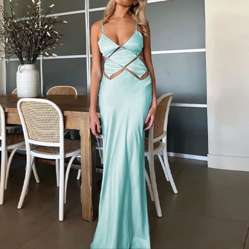 Elegant Evening Dresses for Women 2023 Hollow Out Party Dress V-neck Sexy Patchwork Birthday Gown Black Chic Woman Robe Vestidos
Elegant Evening Dresses for Women 2023 Hollow Out Party Dress V-neck Sexy Patchwork Birthday Gown Black Chic Woman Robe Vestidos