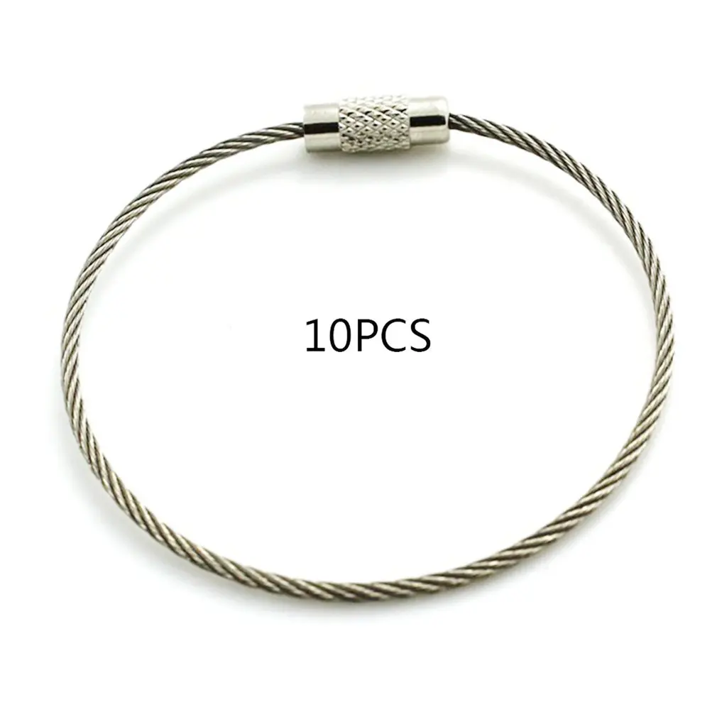 Stainless Steel Wire Ring Cable Key Ring Stainless Steel Wire Keychains Wire Rope Hanging Rope For Outdoor Hiking
Stainless Steel Wire Ring Cable Key Ring Stainless Steel Wire Keychains Wire Rope Hanging Rope For Outdoor Hiking