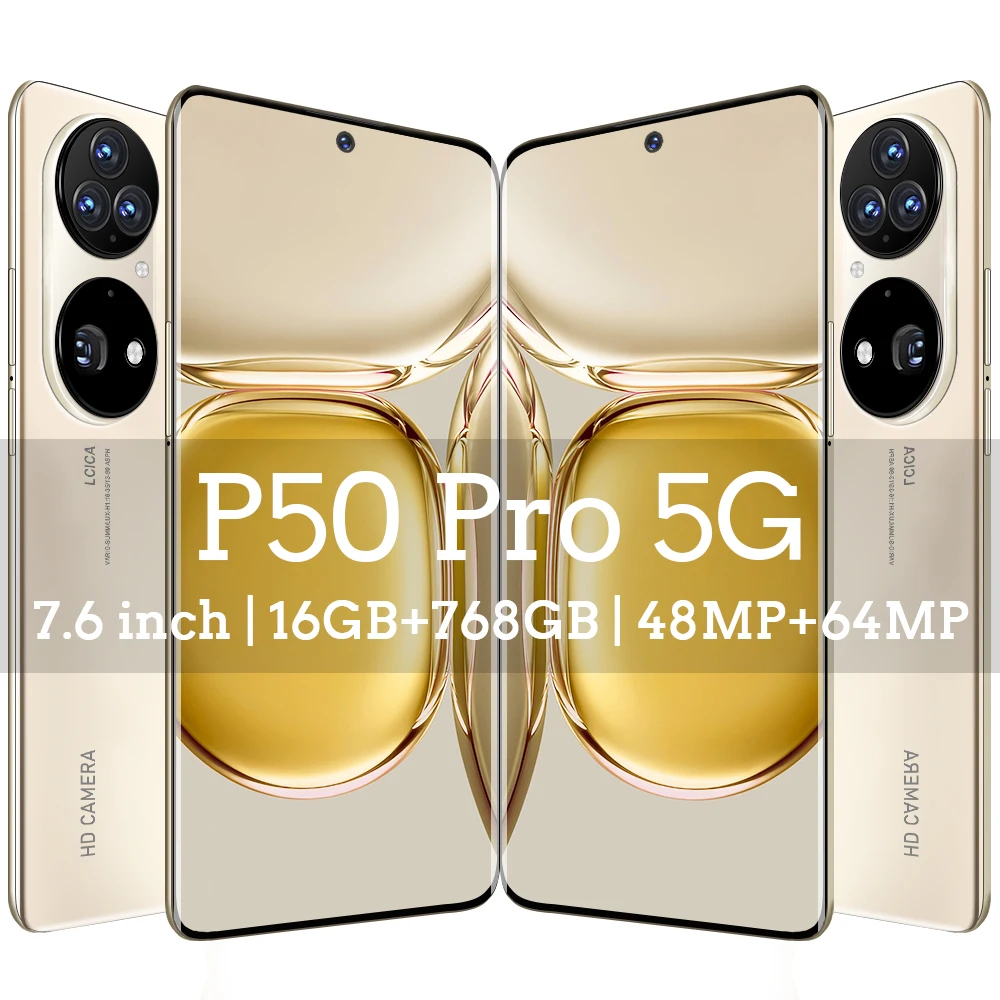 Global Version Smart Phone P50 Pro,16Gb Ram 768Gb Rom Dual SIM Unlocked Smartphone Android 11.0 Deca Core 4G/5G Cellphones
Global Version Smart Phone P50 Pro,16Gb Ram 768Gb Rom Dual SIM Unlocked Smartphone Android 11.0 Deca Core 4G/5G Cellphones