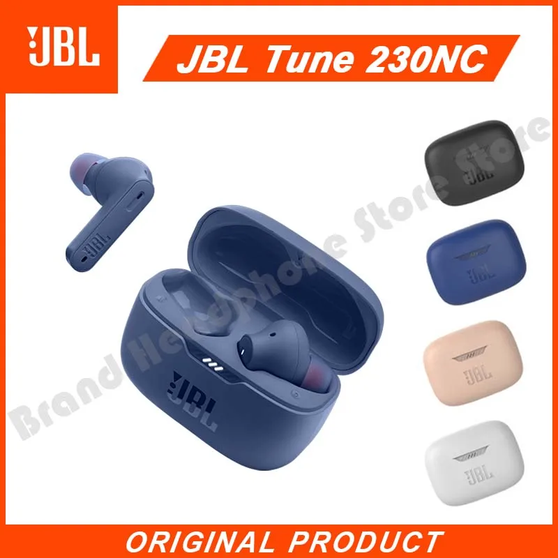 

Original JBL Tune 230NC TWS Wireless Bluetooth Headphones Sports Game Music Headset Subwoofer Noise Cancelling Earphone T230NC