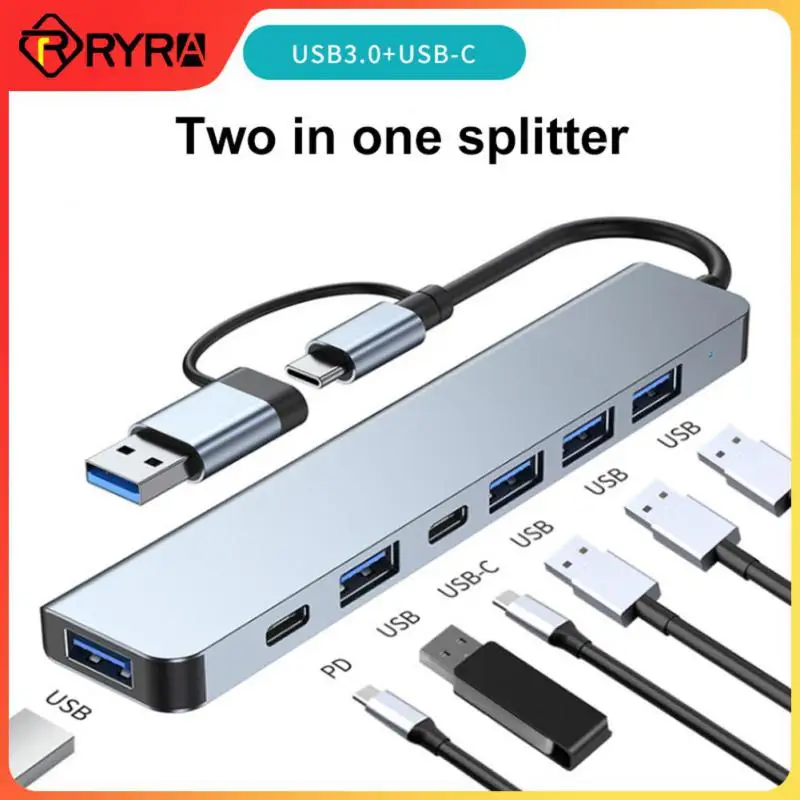RYRA USB3.0 Type-C Docking Station USB-C HUB 4 Port USB 2.0 Hub PD TF Card Hub 3.0 USB Adapter Ultra Slim Portable Data Hub
RYRA USB3.0 Type-C Docking Station USB-C HUB 4 Port USB 2.0 Hub PD TF Card Hub 3.0 USB Adapter Ultra Slim Portable Data Hub
