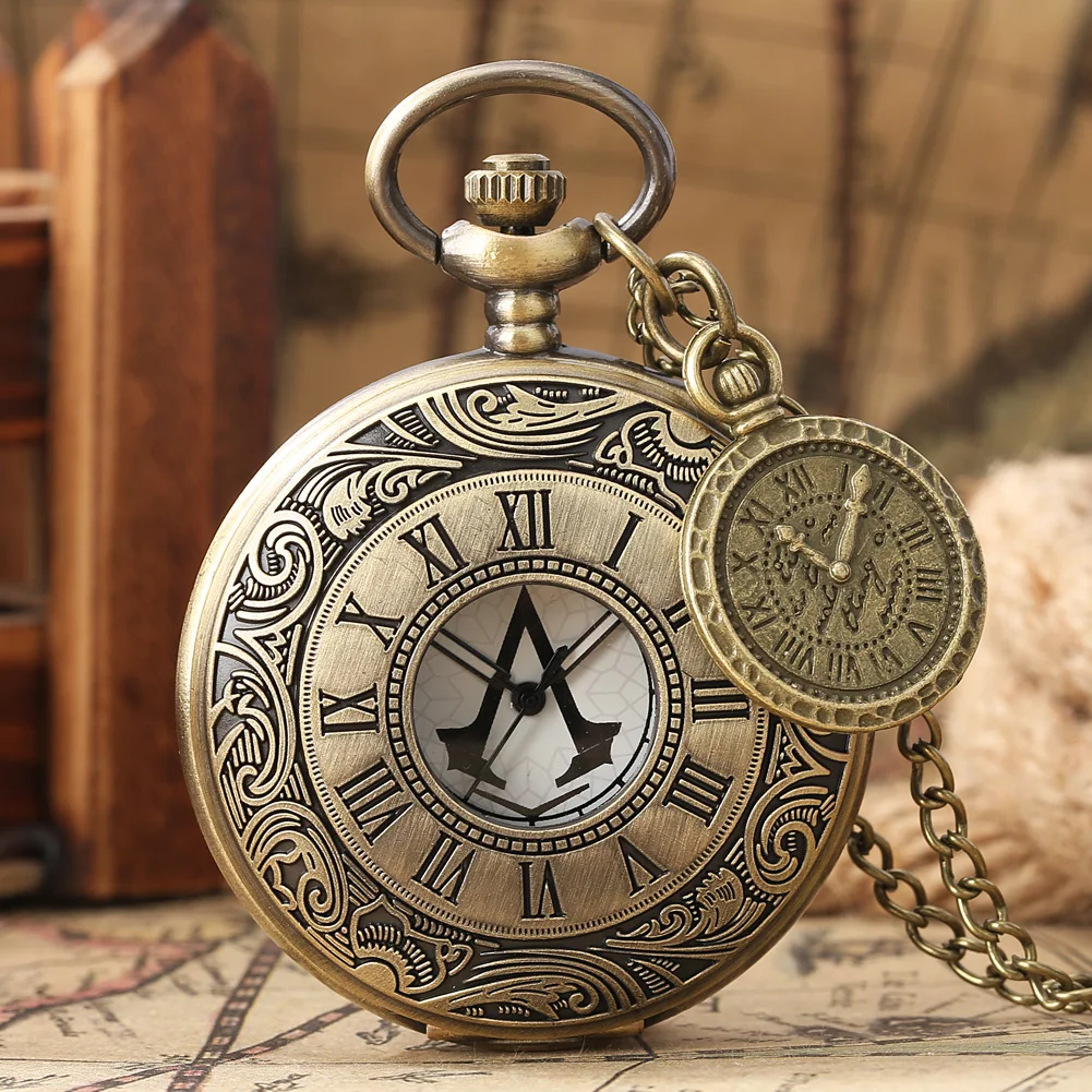 Retro Chic Roman Numerals Pendant Quartz Pocket Watches with Bronze Necklace Chain Antique Pocket Clock Gifts Men Women Kids
Retro Chic Roman Numerals Pendant Quartz Pocket Watches with Bronze Necklace Chain Antique Pocket Clock Gifts Men Women Kids