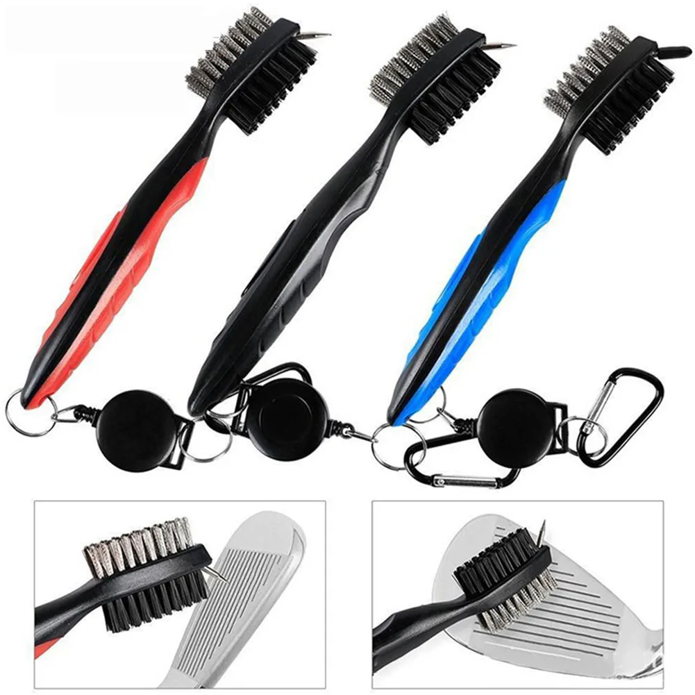 1pc Club Cleaning Brush Club Head Cleaning Double-sided Brush Steel Wool Bristles Tools Metal+ABS Outdoor Golf Accessories
1pc Club Cleaning Brush Club Head Cleaning Double-sided Brush Steel Wool Bristles Tools Metal+ABS Outdoor Golf Accessories