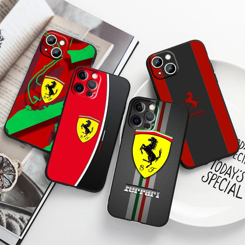 Luxury Ferrari Car For Apple iPhone 14 13 12 11 Pro Max Mini XS Max X XR 7 8 Plus 6 SE2020 Silicone Black Phone Case Coque Capa
Luxury Ferrari Car For Apple iPhone 14 13 12 11 Pro Max Mini XS Max X XR 7 8 Plus 6 SE2020 Silicone Black Phone Case Coque Capa