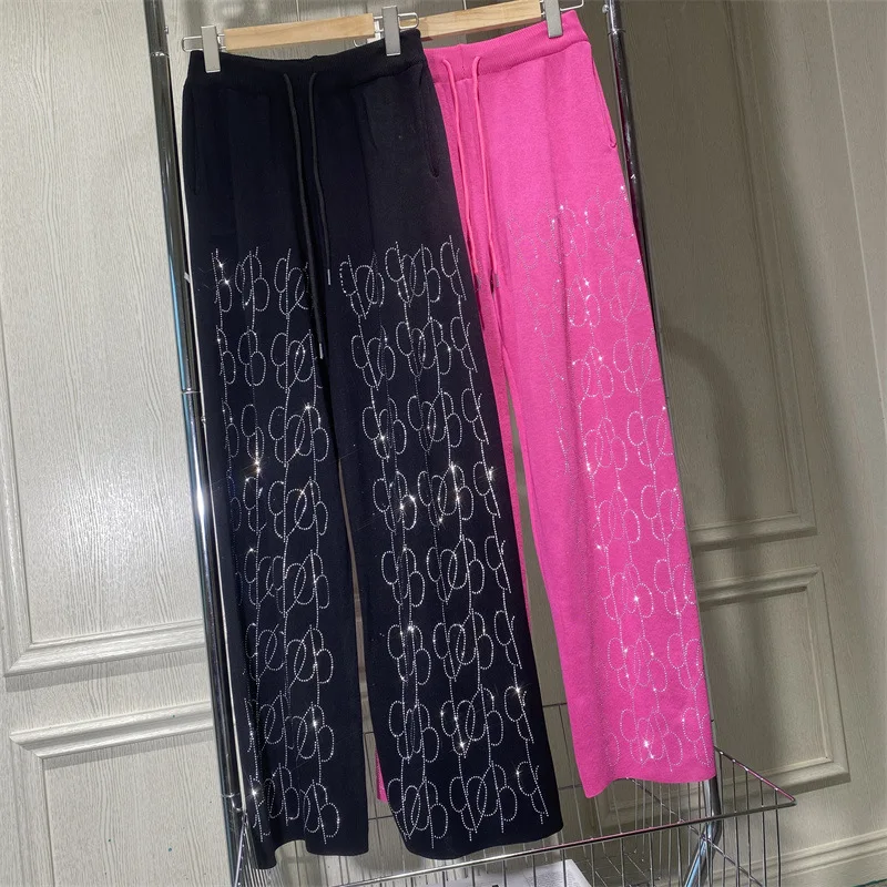 2023 Winter Knitted Pants For Women Wide Leg High Waisted Trousers Casual Office Ladies Black Pink Thicken Warm Pants
2023 Winter Knitted Pants For Women Wide Leg High Waisted Trousers Casual Office Ladies Black Pink Thicken Warm Pants